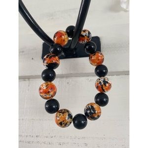 Homemade Tiger Print Beaded Bracelet